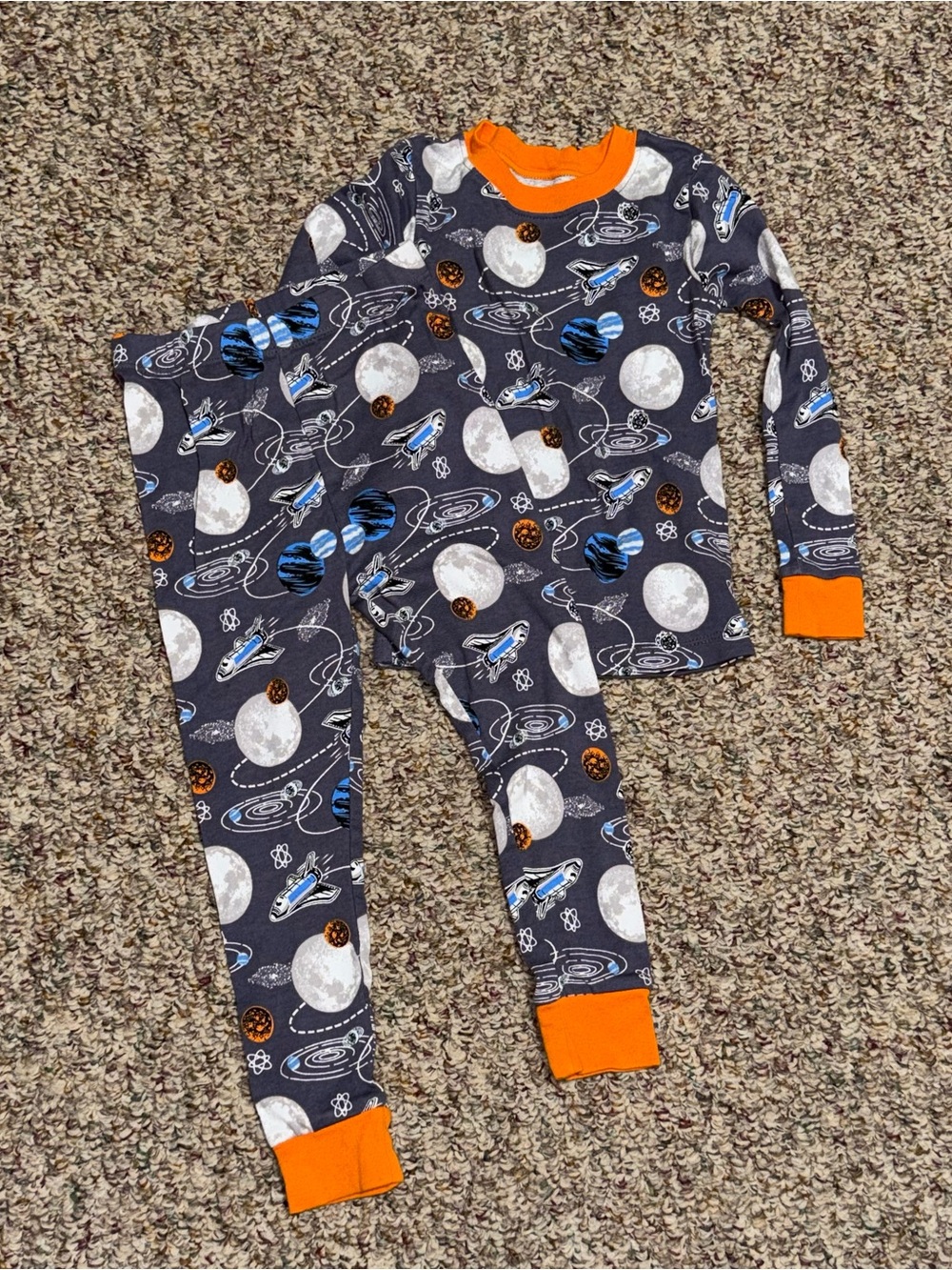 Kids boys girls toddler 4t Space Rocket Pajama Set 2 piece outfit‎